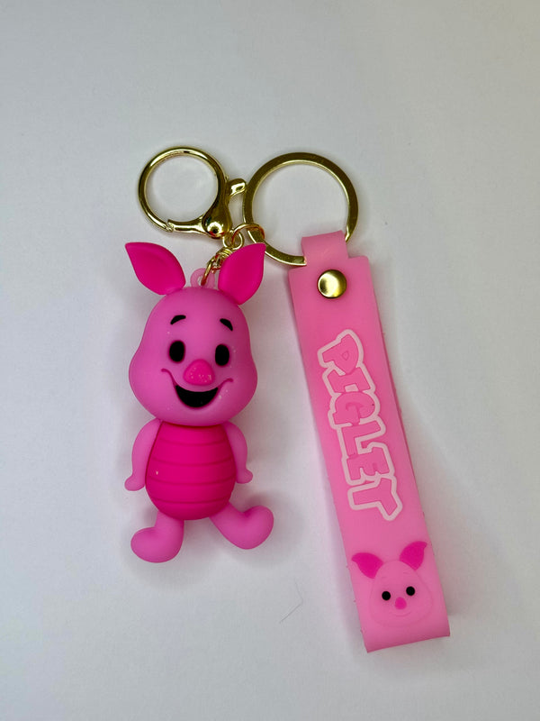 Pink Piglet Bag Charm